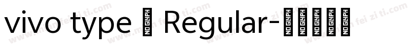 vivo type 简 Regular字体转换